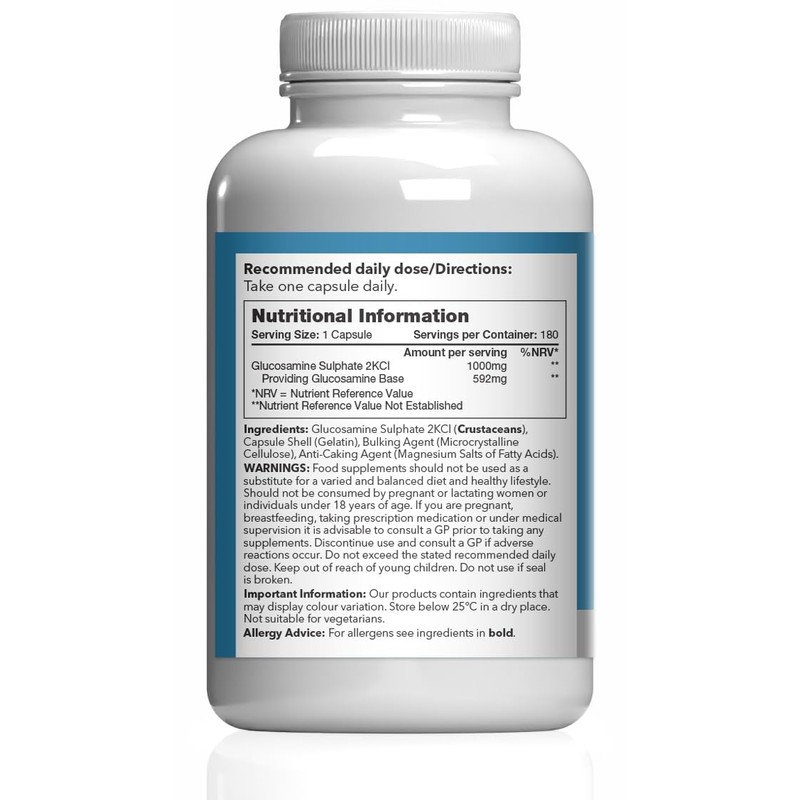 Glucosamine Sulphate 2KCl 1000mg | Designed for Active Lifestyles &