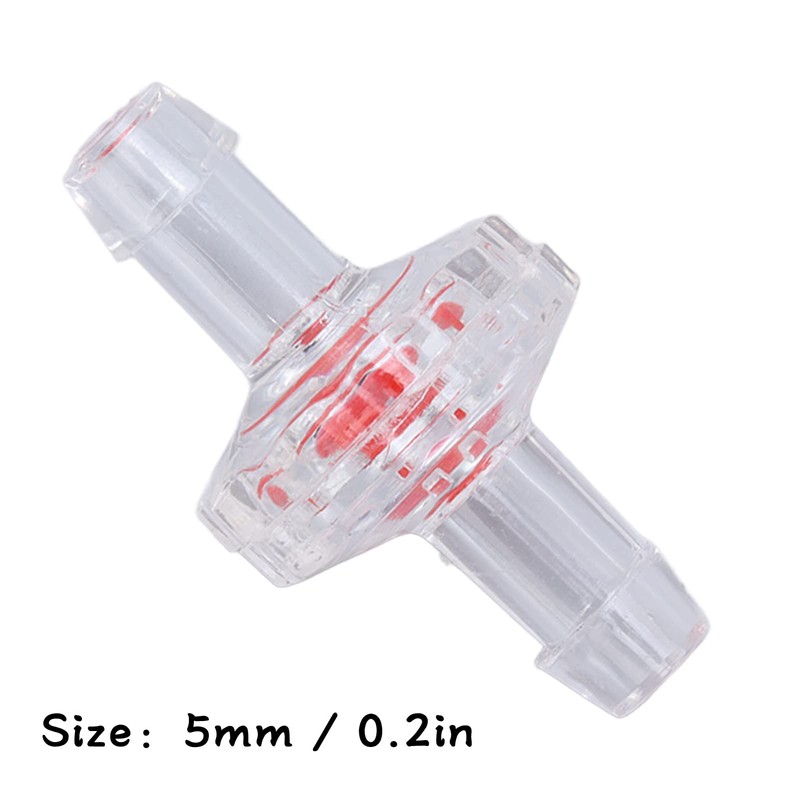 Fafeicy Pack of 10 Check Valve, 1-Way Translucent Tower Water