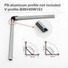 HAMRVL 10pcs Led Aluminum Channel Corner Kit Black for Led