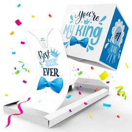 Notta&Belle FEEL LOVE EVERY MINUTE BOOM! Birthday Card Exploding Confetti for Dad, Greeting Card for Dad, Funny Father's Day Card, Surprise Father's Day, Congratulations