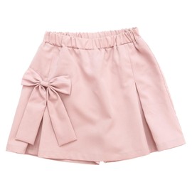 Bee baa03331 Skort, Culotte Pants, Skirt, Ribbon, Elastic Waist, Girls, Kids, Spring, Summer, Autumn, Pink