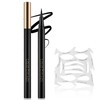 Apooliy Liquid Eyeliner with Eye Liner Stencils,Waterproof Eyeliner Pen with