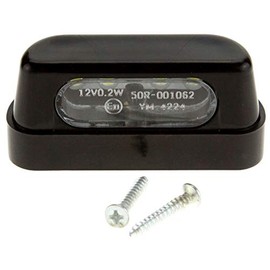 The Lord of the Tools 4-LEDs Rear License Plate Light Number Light Plate with Scews Universal Fits for Motorcycle Motorbike Scooters