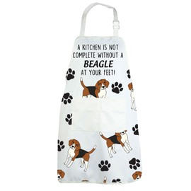 CENWA Beagle Kitchen Apron A Kitchen is Not Complete Without A Yorkie Beagle Gift Housewarming Gift Adjustable Apron For Animal Dog Lovers (Beagle Apron apron eu)