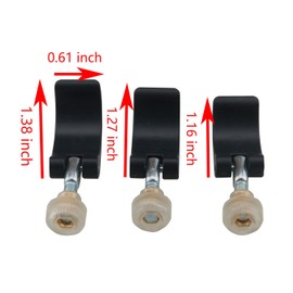 YHXiXi 6pcs Trident Pole Clip Replacement Exterior Quick Flip Locking Clip with Nut and Screw for Hiking Poles Walking Poles Camping Hiking Backpacks Outdoor Repair Preparation 14/16/18 Three Models