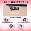 Self Adhesive Lash Clusters,Wispy Pre Glued Clear Band Lashes
