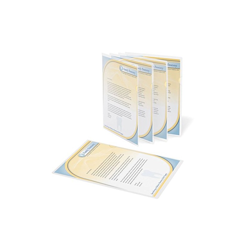 Office Depot Poly Project View Folders, Letter Size, Clear, Pack