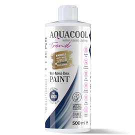 MAC paint - All In One Chalk paint, Furniture, Cabinet, Countertop, Tile Paint, no primer or sanding needed. Matte Finish. 16.9 Fl Oz (RAL 5000 Violet Blue)