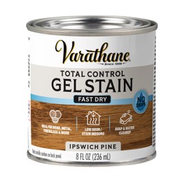 Varathane Total Control Gel Stain Water-Based Wood Stain, Half Pint, Ipswich Pine