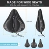 sourcing map Bike Seat Cover Bicycle Saddle Cushion with Large