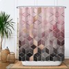 Ulticool Shower Curtain - Marble Ombre Pink Geometry - 180