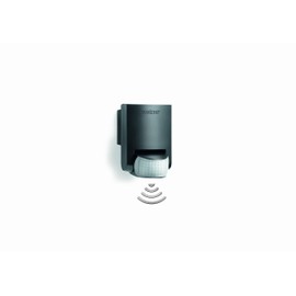 Steinel IS 130-2 black - 130° passive infrared motion detector, max. 12m reach, motion sensor for indoor and outdoor use
