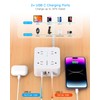 Surge Protector Power Strip - HANYCONY 8 Outlets 4 USB