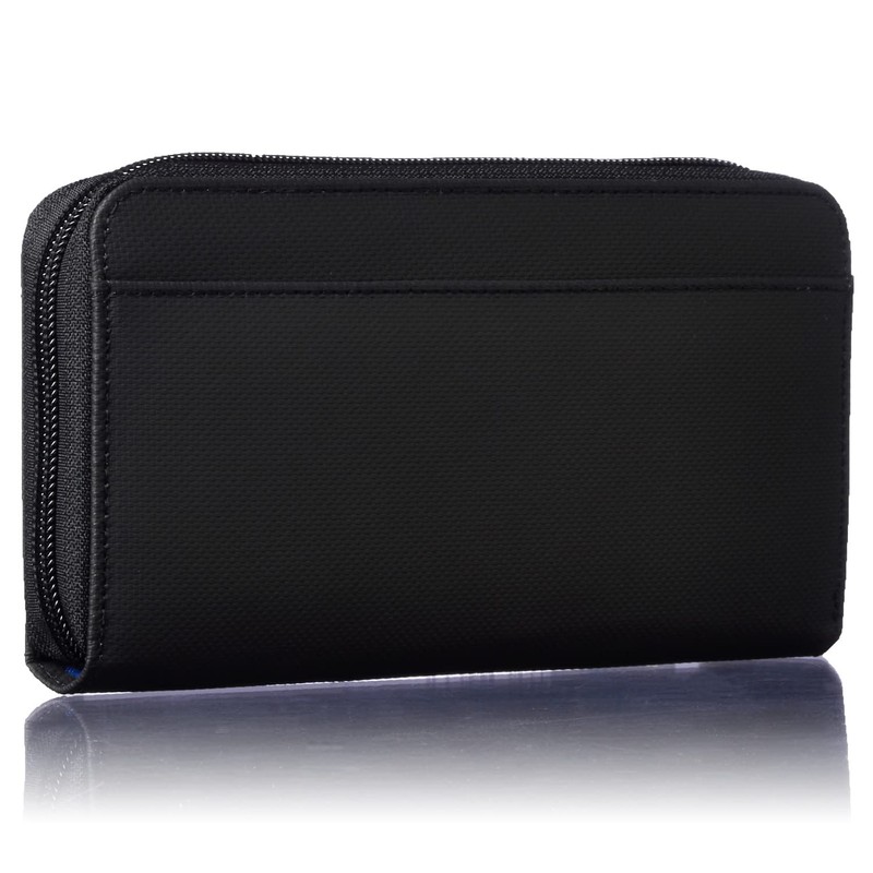 Umbro Tarpaulin Round Zip Long Wallet, Black/blue