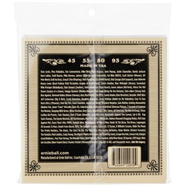 Ernie Ball Earthwood Slinky Phosphor Bronze Acoustic Bass Guitar Strings, 45-95 Gauge (P02070)