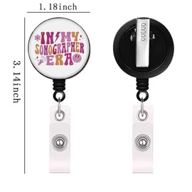 KUIYAI Sonographer Badge Reel Ultrasound Technologist Gift Radiologist Graduation Gift (Sonographer Badge)