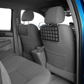 Hooke Road 2PCS Tacoma MOLLE Panel Seat Headrest Storage Metal Shelf Compatible with Toyota Tacoma 2005-2023 2nd & 3rd Gen Pickup Truck