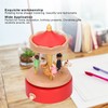 Wooden Music Box Musical Box Rotating Horse Shaped Wood Crafts