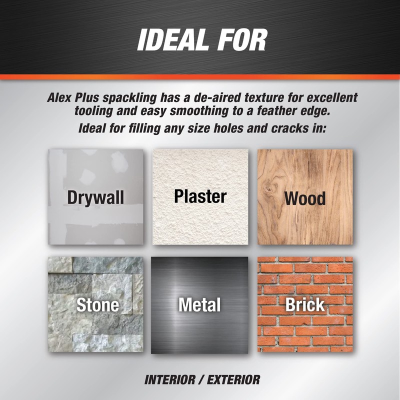 DAP 18747 Alex Plus Gallon Spackling, 1 Gallon, White
