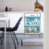 Beach Chairs Decoration Dishwasher Magnet Cover, Reusable Seaside View Inspiring