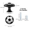 Artinhand 4 Pack Soccer Cabinet Knobs for Kitchen Bathroom