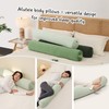 Ailuteie Bolster Pillow for Bed – Long Round Body Pillow