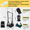 2-Pack Foot Hammock for Plane Travel, No Collapse Thickened Bamboo