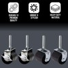 King's Brand Heavy Duty Caster Wheels for Bed Frame ~Set