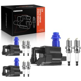 A-Premium Set of 3 Ignition Coil Pack and Iridium Spark Plugs Compatible with Lexus GS300 IS300 2001-2005 & Toyota Supra 1998, L6 3.0L