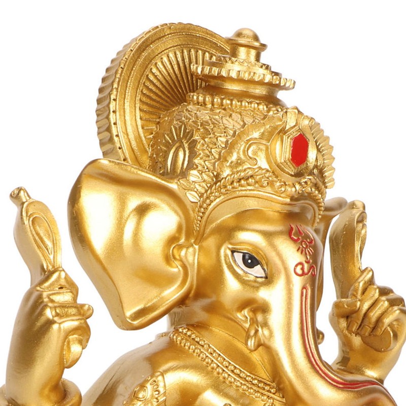 Indian Ganesha Statue Elephant Hindu God Sculpture Resin Decorative Indian