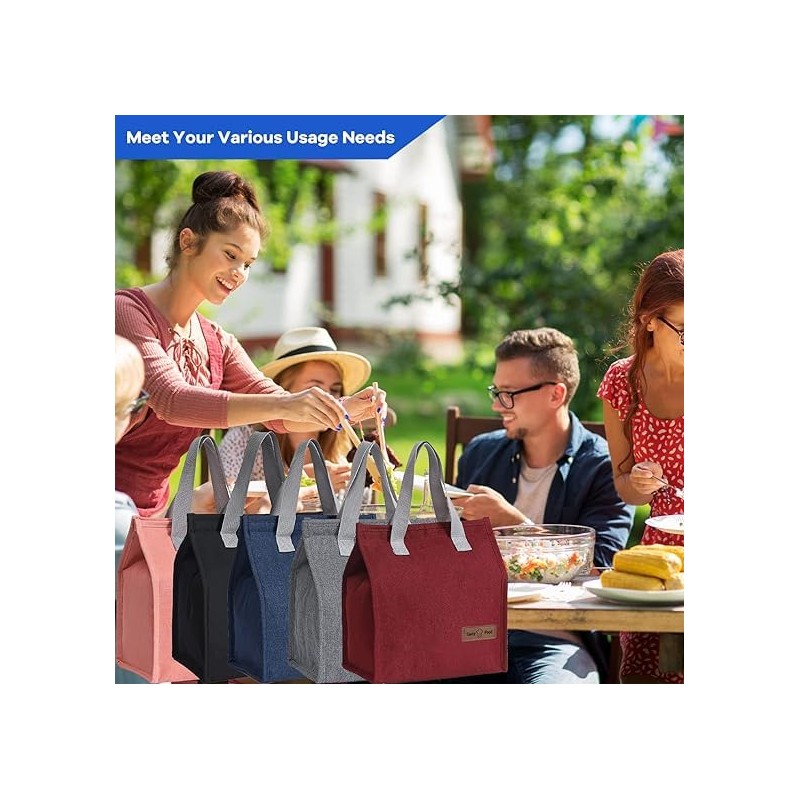 GATG Insulated Lunch Tote - Leakproof Lunch Cooler Bag for