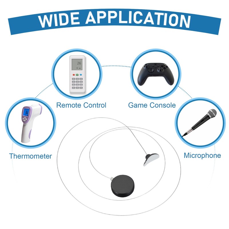 PATIKIL 1.5m / 4.9Ft Retractable Remote Control Tether, 2 Pcs