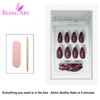 Bling Art Almond False Nails Fake Stiletto Gel Glitter Glossy