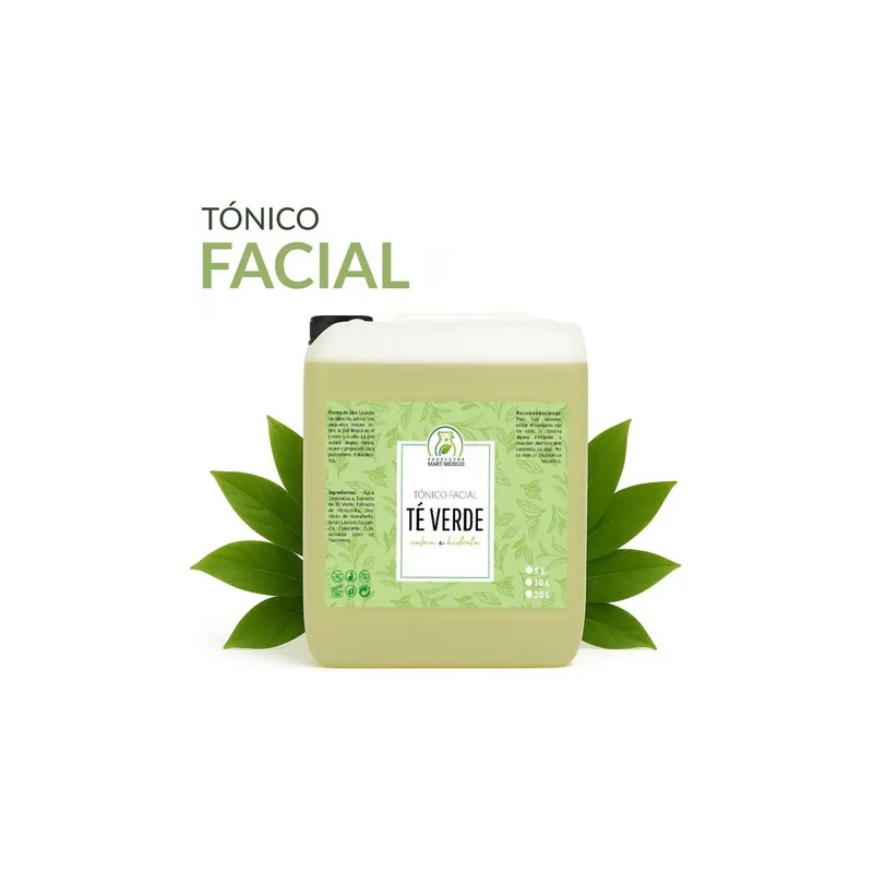 Tónico Facial Té Verde Hidratante 5L Productos Mart México Para