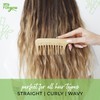LAC FOR YOU Coarse Wooden Curling Comb - Coarse Teeth