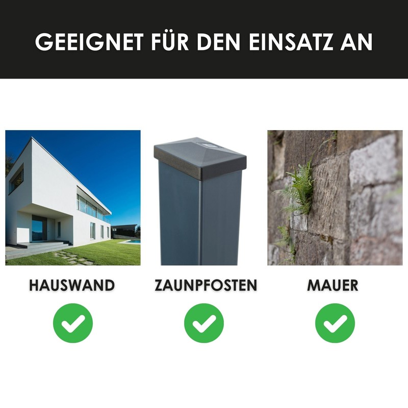 Wall Connection Angle Connector in Anthracite 100 x 65 Fence