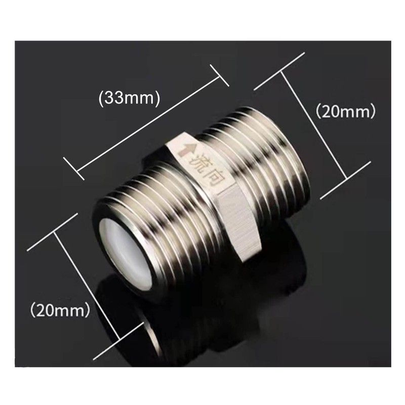 Brass Check Valve 1/2" Male to 1/2" Male Thread Non