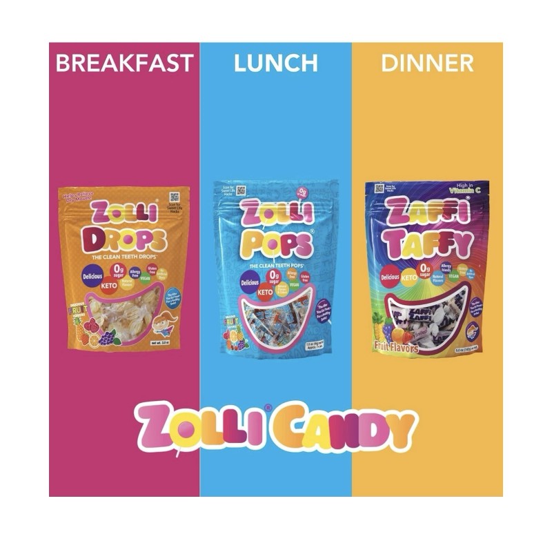 Zollipops Clean Teeth Lollipops, Anti Cavity, Sugar-free Candy, Natural Fruit