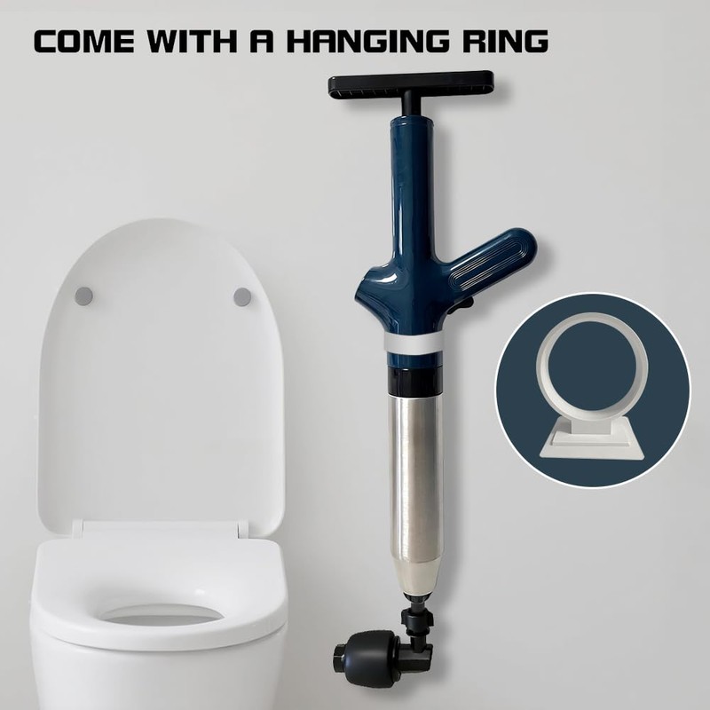 Toilet Plunger, High Pressure Toilet Plunger, Heavy-Duty Clog Remover for