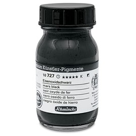 Schmincke Finest artist pigments, iron oxide black, 100 ml