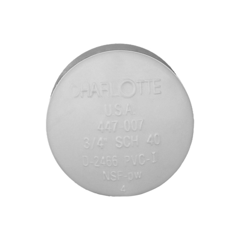 CHARLOTTE PIPE 3/4 SCH 40 CAP SOCKET CONTRACTOR PACK PRESSURE