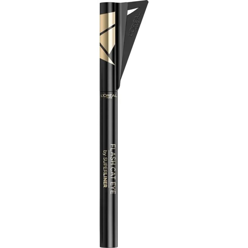Delineador Líquido L´Oréal Superliner Flash Cat Eyeliner Ub Color Negro