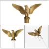Yardwe 4 Pieces Eagle Flagpole Head Metal Flagpole Outdoor Flag