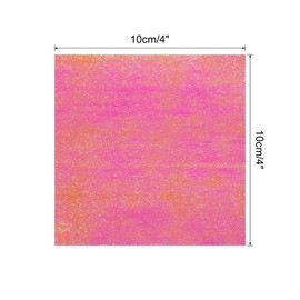 MECCANIXITY 50 Sheet Glitter Origami Paper 4x4 Inch Shiny Sparkly Square Folding Paper 10x10cm Iridescent Paper for DIY Art, Craft Decor, Red