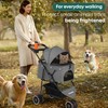 Pet Stroller,Dog Stroller for Small Medium Dogs Cats,3 Wheels,Foldable,with Breathable