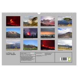 La Palma - the Volcano Tajogaite (Wall Calendar 2026 DIN A3 Landscape), CALVENDO Monthly Calendar