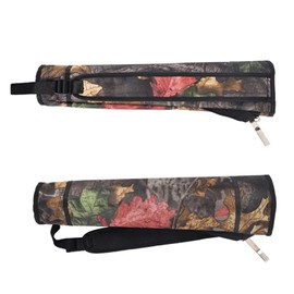 Fiita Lightweight Archery Back Arrow Quiver Foldable Compact Back Quiver with Adjustable Straps with Pocket for Shooting Target Practice Practicing Youth and Adults