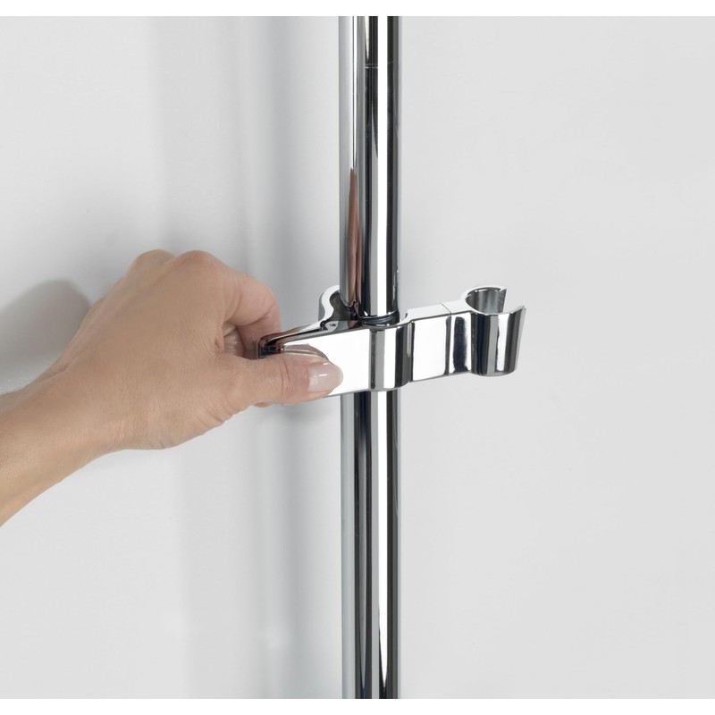 WENKO Shower Glider Metal Shower Head Holder Universal Fits 19-25mm