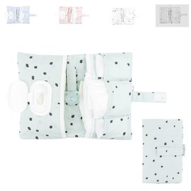 Kikkaboo Nappy Bag Bear with Me Self-Closure Cotton Green