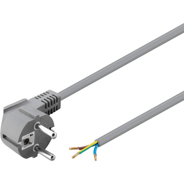 Goobay 93975 Angled Power Cable / Open Cable Ends &